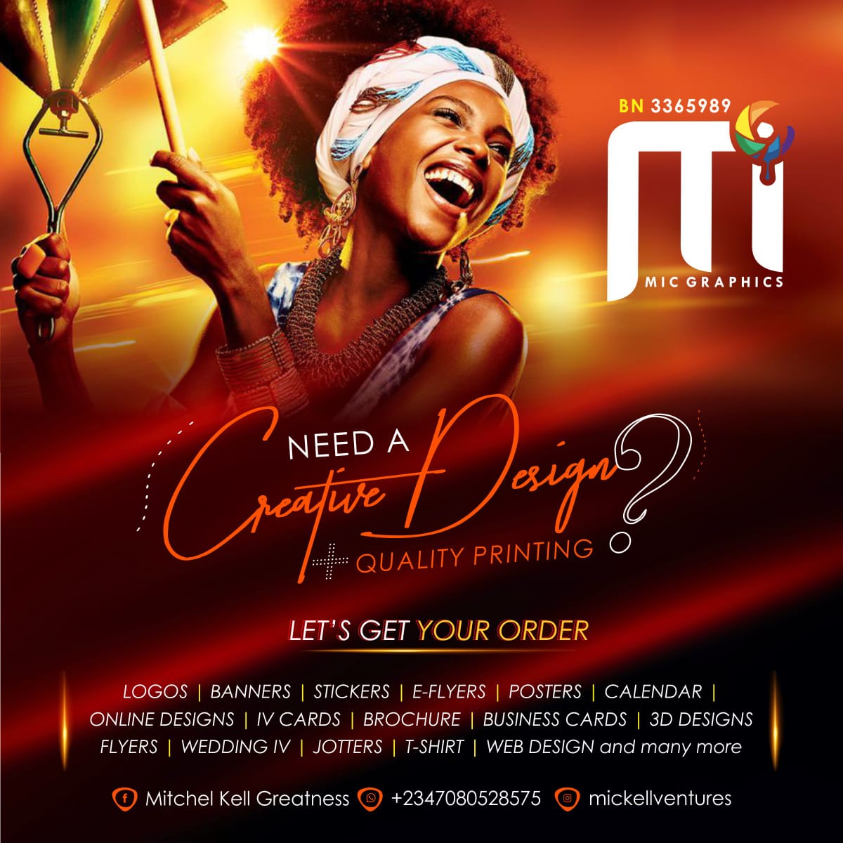 Mic Kell Ventures Creative Graphics Design And Quality Printing Services PositiveNaija